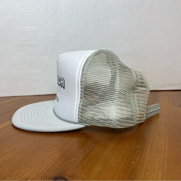 Vintage 80s Pacific Bell SnapBack Rope Trucker Hat Cap Mesh Pro 7 Tech. - Picture 5 of 10